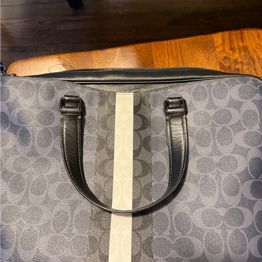 Coach Black and Navy Briefcase